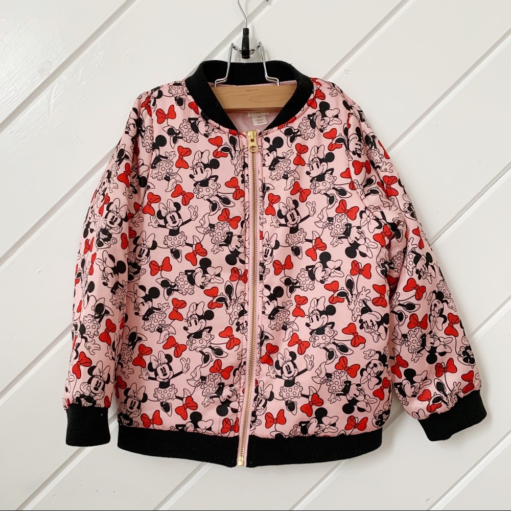 DISNEY Minnie Mouse  bomber jacket size 7/8